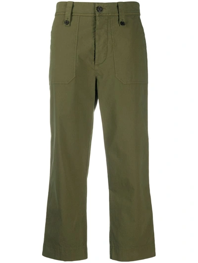 Zadig & Voltaire Piar Cropped Trousers In Green