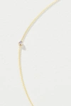 Maya Brenner 14k Yellow Gold Asymmetrical Birthstone Necklace In Beige