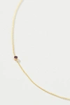 Maya Brenner 14k Yellow Gold Asymmetrical Birthstone Necklace In Purple