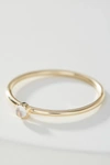 Maya Brenner 14k Yellow Gold Birthstone Ring In Beige