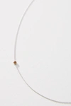 Maya Brenner 14k White Gold Asymmetrical Birthstone Necklace In Yellow
