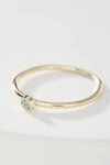 Maya Brenner 14k Yellow Gold Birthstone Ring In Blue
