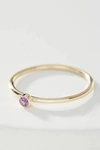 Maya Brenner 14k Yellow Gold Birthstone Ring In Purple