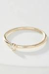 Maya Brenner 14k Yellow Gold Birthstone Ring In Clear