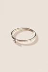 Maya Brenner 14k White Gold Birthstone Ring In Blue