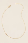 Maya Brenner 14k Gold Asymmetrical Monogram Necklace