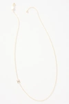 Maya Brenner 14k Gold Asymmetrical Monogram Necklace