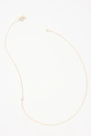 Maya Brenner 14k Gold Asymmetrical Monogram Necklace In Multicolor