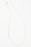 Maya Brenner 14k Gold Asymmetrical Monogram Necklace