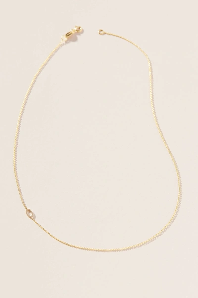 Maya Brenner 14k Gold Asymmetrical Numeral Necklace In Assorted