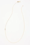 Maya Brenner 14k Gold Asymmetrical Monogram Necklace In Multicolor