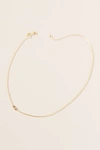 Maya Brenner 14k Gold Asymmetrical Numeral Necklace In Grey