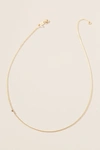 Maya Brenner 14k Gold Asymmetrical Numeral Necklace In Black