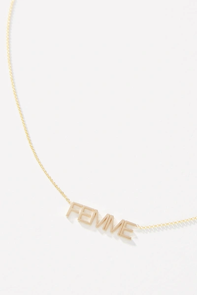 Maya Brenner 14k Gold Femme Necklace