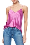 Paige Cicely Silk Camisole Top In Meadow Mauve