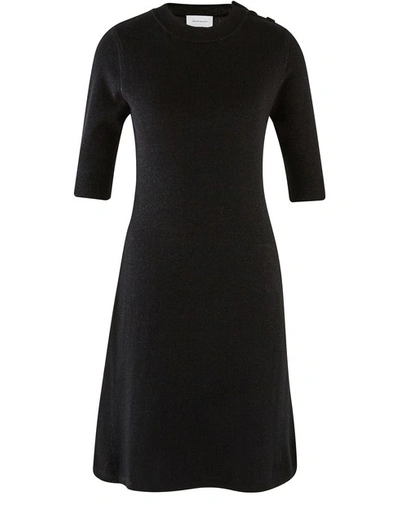Alexandra Golovanoff Midnight Summer Cashmere Dress In Black