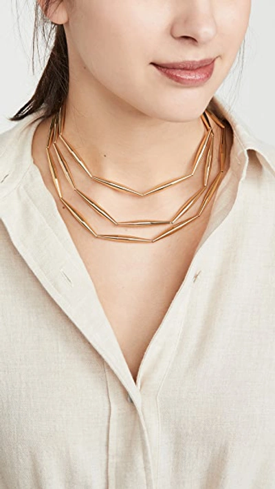 Tohum Helia Long Necklace In Gold