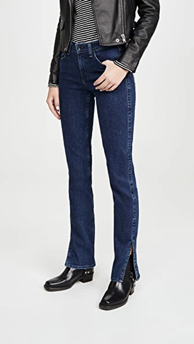 Rag & Bone Cate Mid-rise Skinny Jeans In Night Blue
