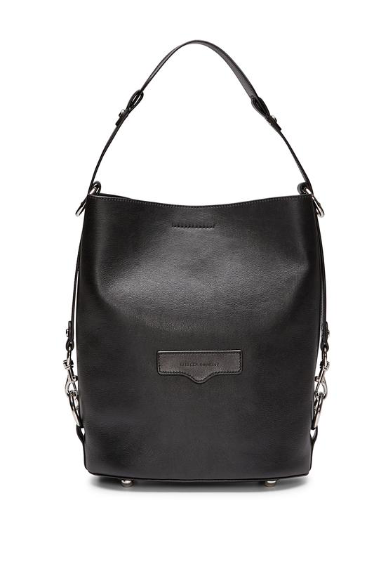 Rebecca Minkoff Women's Small Utility Convertible Leather Bucket Bag In ...