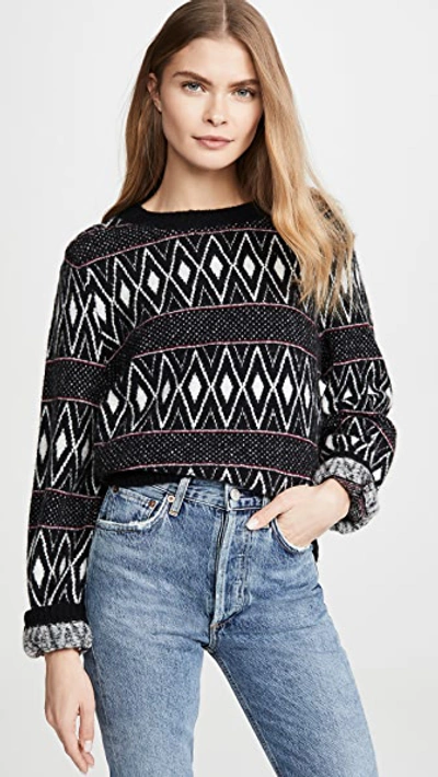 Rails Ana Geo Pattern Sweater In Nordic Stripe