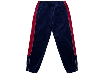 Pre-owned Supreme  Velour Track Pant Navy