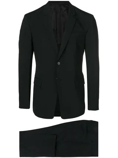 Prada Single-breasted Two-piece Suit In Black