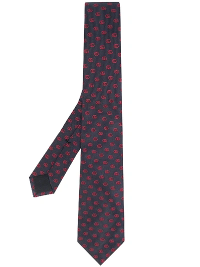 Gucci Double G Tie In 蓝色