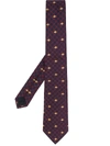 Gucci Gg Bees Tie In 蓝色