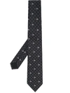 Gucci Gg Bees Tie In Black