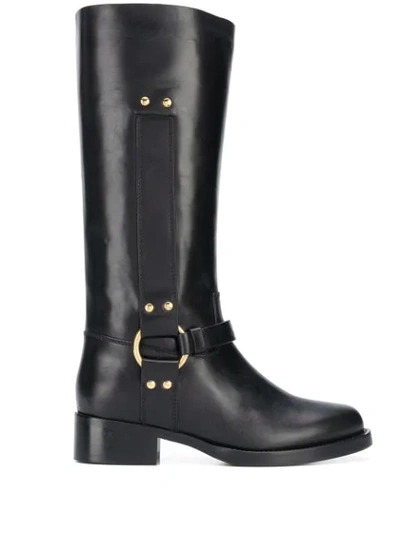 Etro Knee Length Boots In Black