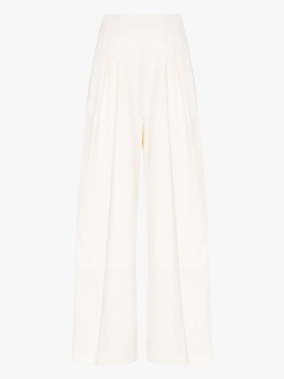 Brøgger Gretta Wide Leg Trousers In White