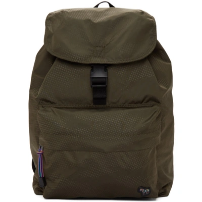 Ps By Paul Smith Drawstring Backpack In 36 Olive