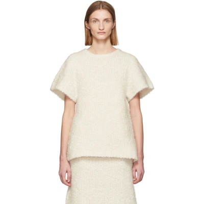 Totême Off-white Mohair Bouclé Espera Sweater In 501 Dune