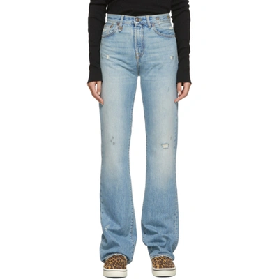 R13 Blue Colleen Jeans In Holly