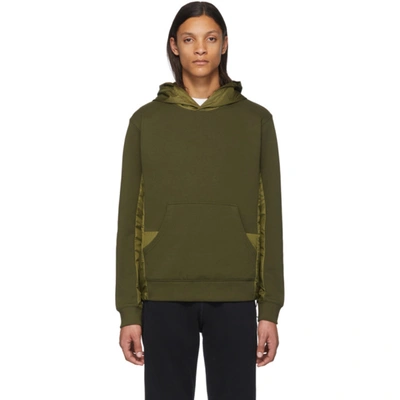 Coach Nylon Hoodie In Green - Size L In Color<lsn_delimiter>olive