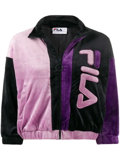 Fila Aya Track Jacket In Purple