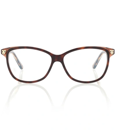 Cartier Panthère De  Glasses In Brown