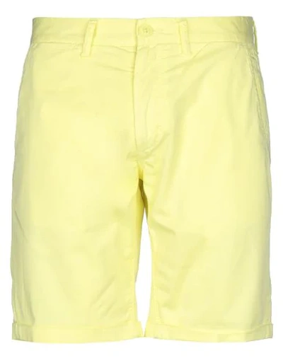 Sun 68 Man Shorts & Bermuda Shorts Yellow Size 31 Cotton, Elastane In Yellow