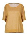 Chiara Bertani Sweaters In Ocher