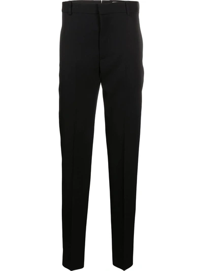 Alexander Mcqueen Tapered Tailored Trousers In Black