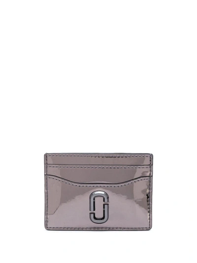 Marc Jacobs The Snapshot Mirrored Card Case In Silver