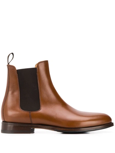 Scarosso Elena Ankle Boots In Brown