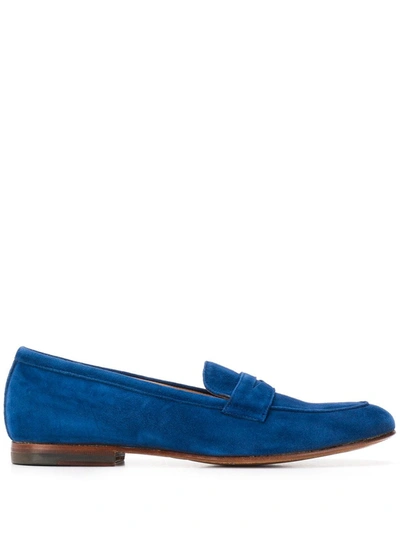 Scarosso Valeria Slip-on Loafers In Blue
