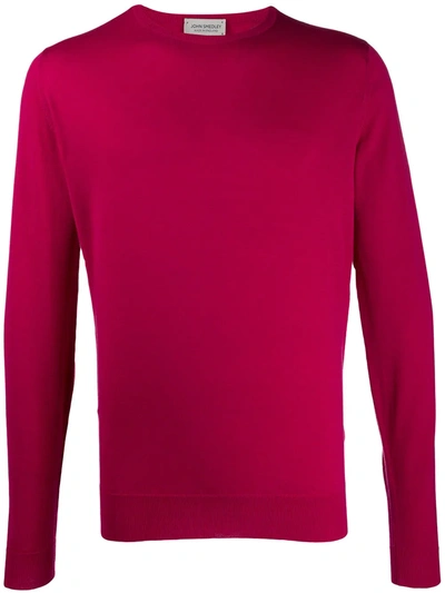 John Smedley Lundy Knitted Jumper In Pink