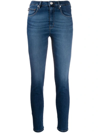 Love Moschino Mid-rise Skinny Jeans In Blue