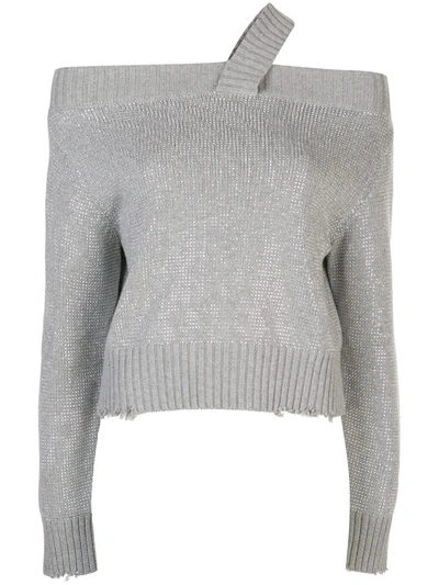 Rta Beckett Sequinned Jumper In Grey