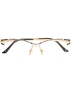 Cazal 1243 Rectangular-frame Glasses In Black