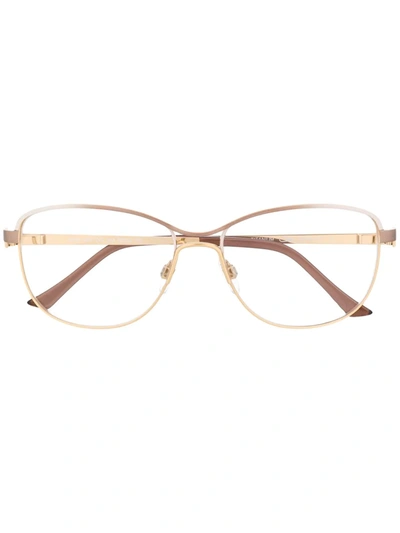 Cazal 1244 Rectangular-frame Glasses In Gold