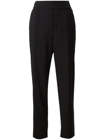 Nina Ricci Fringe Trim Cropped Trousers In Black