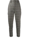 Isabel Marant Étoile Check Print Trousers In Black